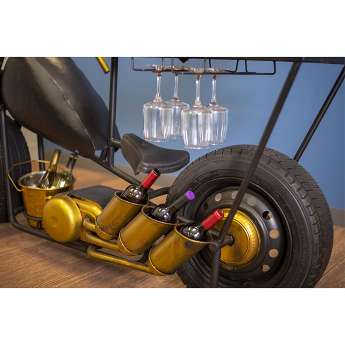 Williston Livonia Chopper Motorcycle Bar with Wine Storage Wayfair